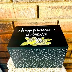 *Happiness is Homemade Lemon Recipe Box NEW